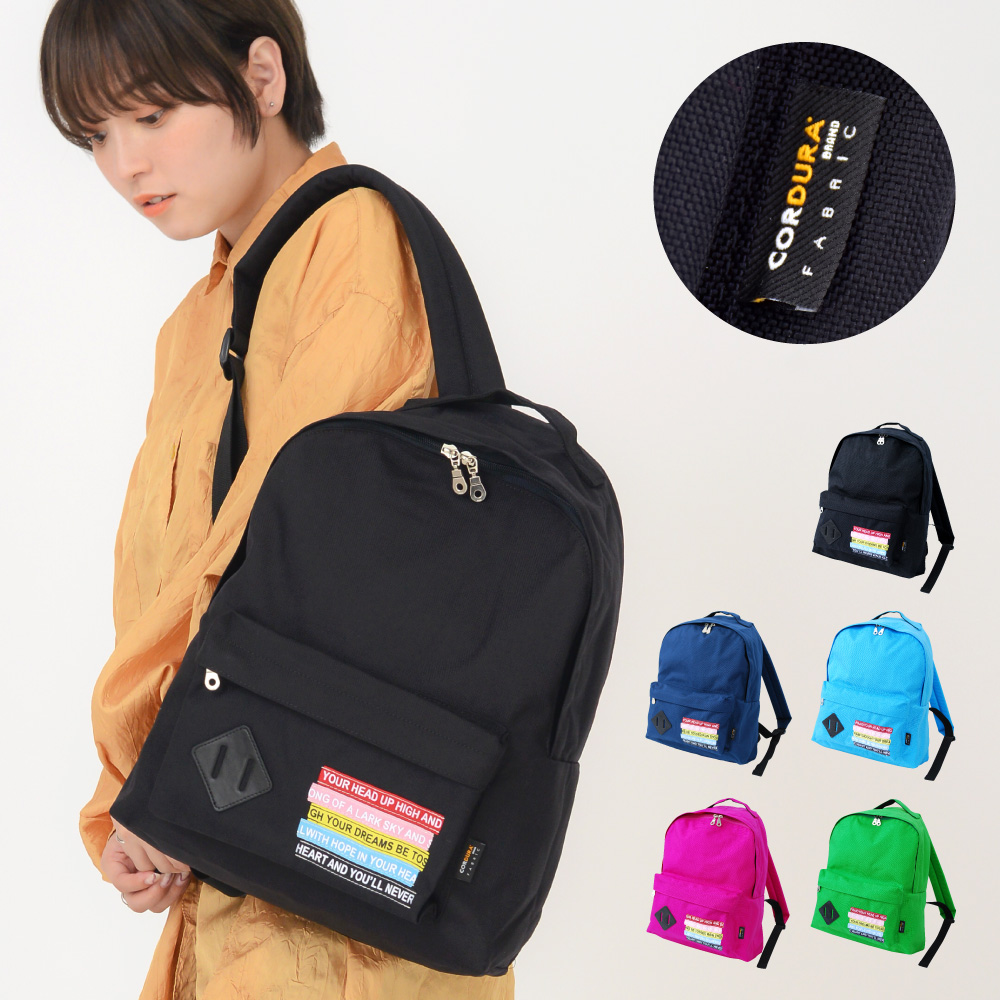 美品✨シャルルジョルダン　A4可　リュックサック　ナイロン　ロゴ　総柄　肩掛　黒 美品✨シャルルジョルダン A4可 リュックサック ナイロン ロゴ