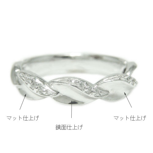 リング K10ホワイトゴールド イエローゴールド ピンクゴールド 指輪 人差し指 中指 幅広 太め ダイヤモンド 葉っぱ リーフ モチーフ アンティーク ピンキー 小指 重ね付け 天然石 誕生石 10K 10金 ゴールド 金色 マット 鏡面 結婚指輪 マリッジ ブライダル プレゼント ギフト