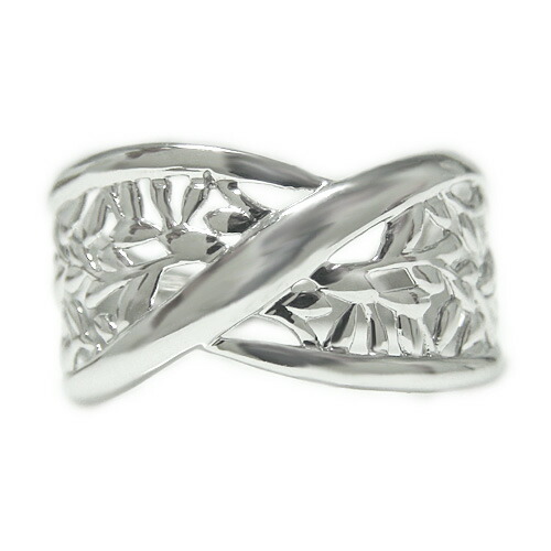 指輪 リング Sv925シルバー リング 指輪 地金 中指 人差し指 ピンキー 薬指 幅広 太め 大ぶり 大きめ ボリューム 透かし リーフ 葉っぱ モチーフ 石なし シルバーリング 地金リング 幅広リング 結婚指輪 マリッジ ブライダル プレゼント ギフト 贈り物 お勧め お祝い