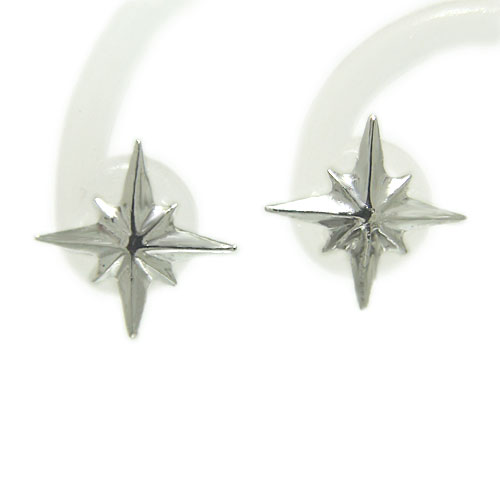 りき　プラチナ　スターピアス　星　ピアス SWAROVSKI ピアス スワロフスキー スター プラチナ ホワイト