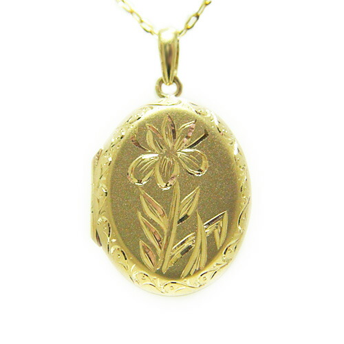 楽天市場】ロケット ロケットペンダント K18イエローゴールド 写真入れ