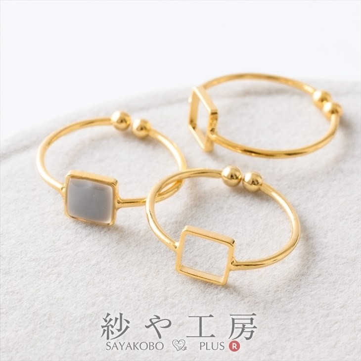 楽天市場】リングパーツ 平皿付き指輪 【2色 】単色10個入り 14k