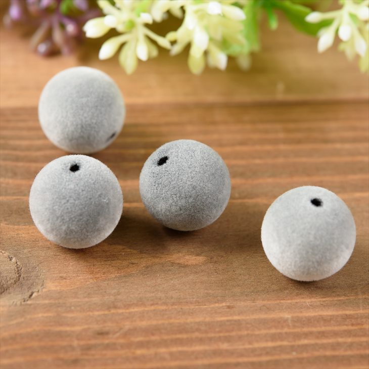 32L 20mm Grey Floral Round Coconut Shell Button