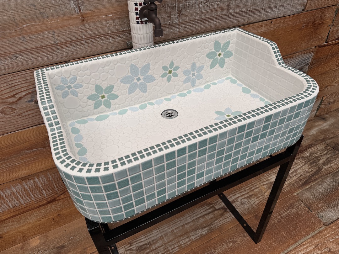 楽天市場】【定番人気デザイン】 ガーデンシンク タイルシンク タイル