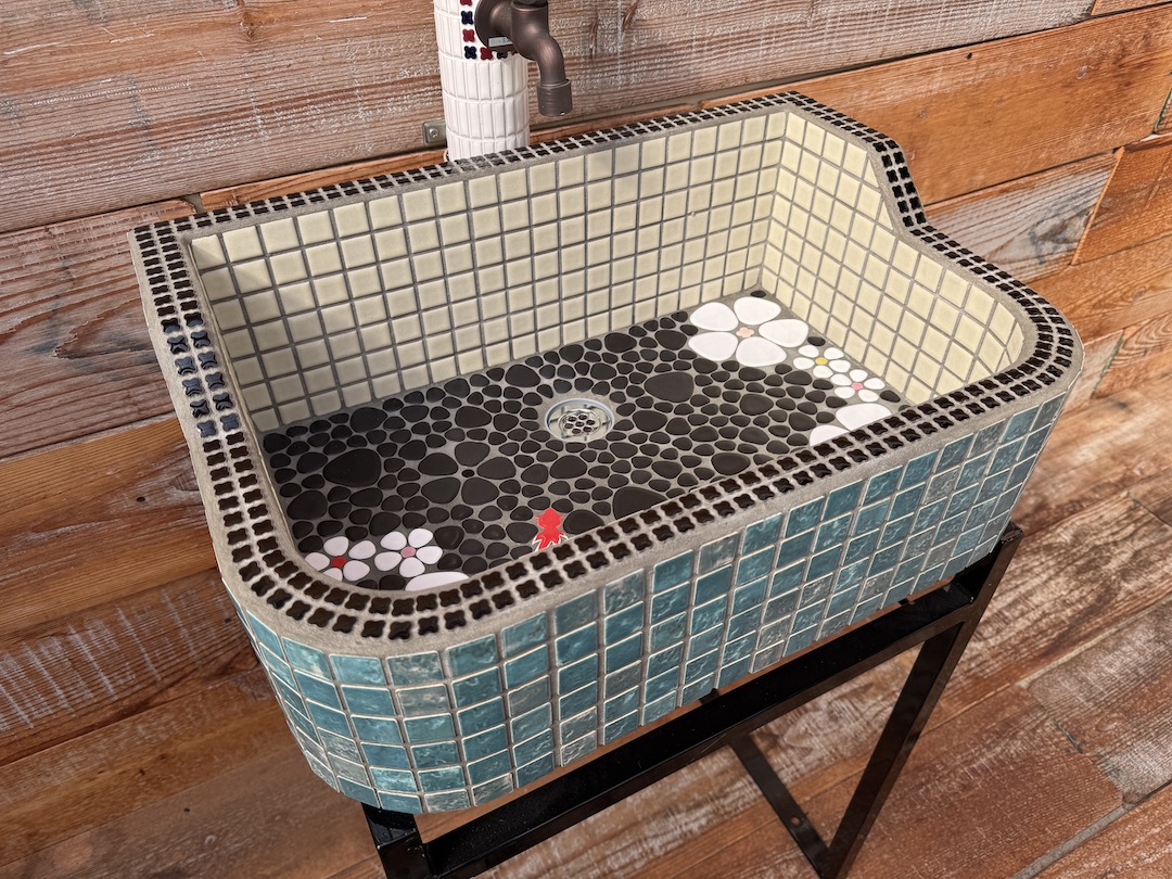 タイルガーデンシンク 楽天市場】即納可能！ガーデンシンク タイルシンク タイル流し台 昭和