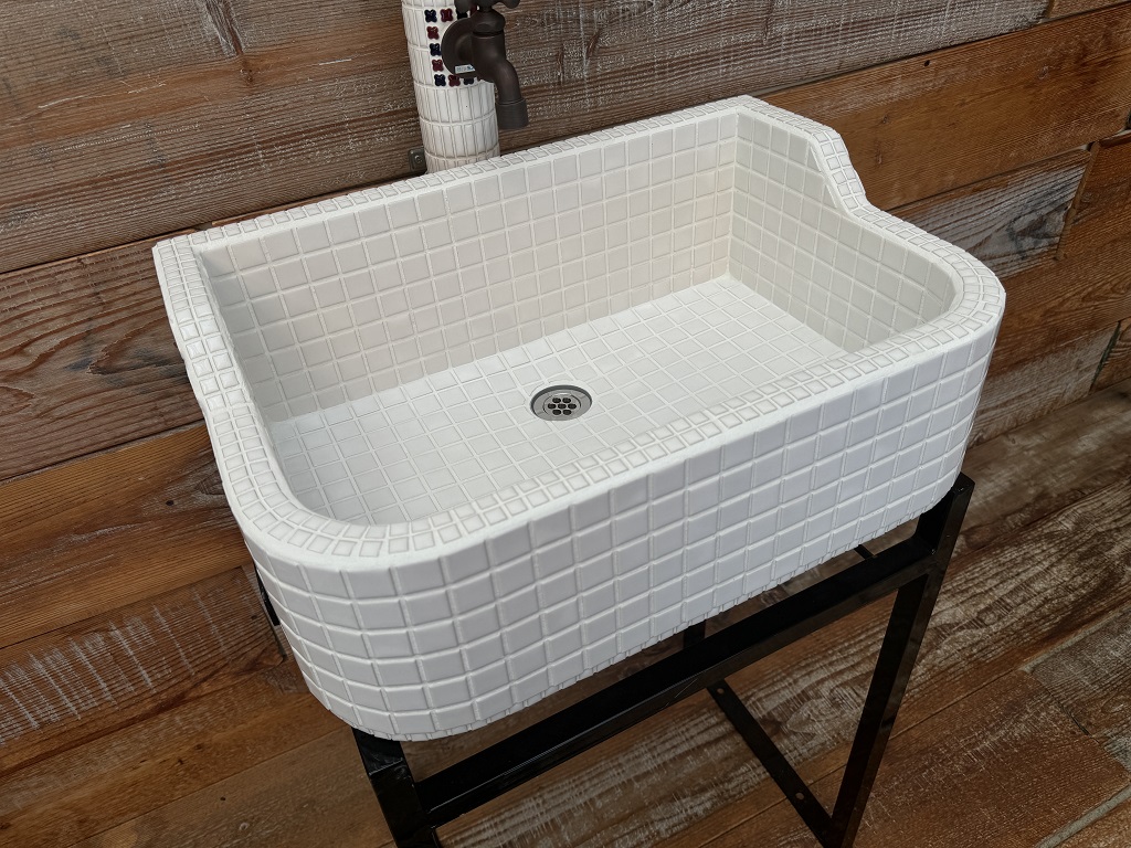 楽天市場】【即納可能】ガーデンシンク タイルシンク タイル流し台