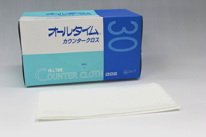 ＡＴカウンタークロス厚口大判 61×61ｃｍ FT-350白いこと(30枚×6箱)【入れもの買いもとめる特価】