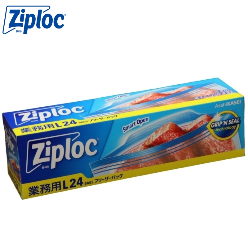 ジップロック　Lサイズ72枚入り　8箱 ジップロック フリーザーバッグ Lサイズ ( 72枚入 )/ Ziploc
