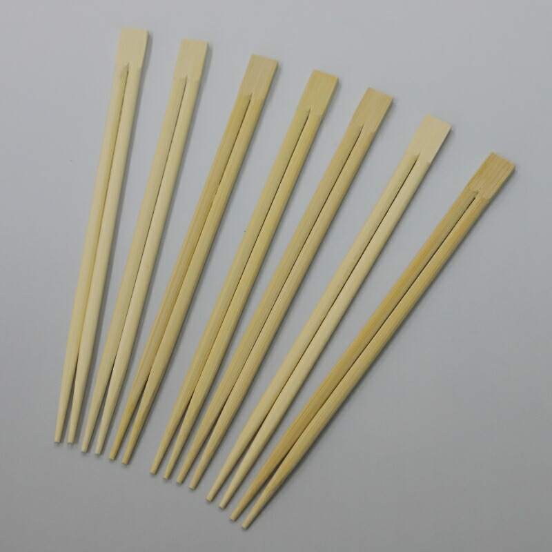 【竹割箸】竹箸（双生）２１ｃｍ （１００膳ポリ荷拵え）裸箸