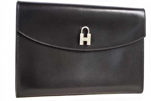 楽天市場】エルメス HERMES ファコ クロコダイル ポロサス 濃紺×緑