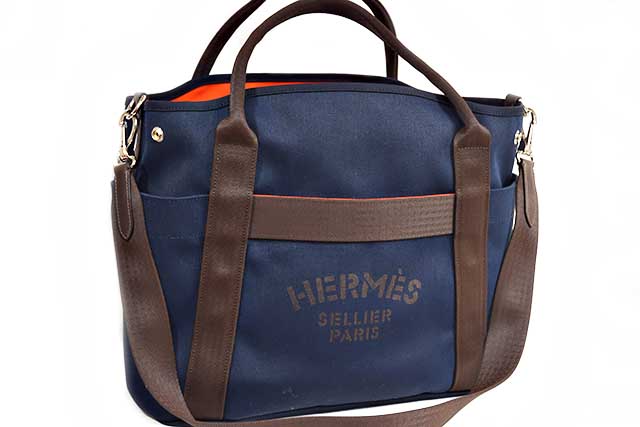 エルメス　フールトゥトートバッグ pmブラウンネイビー ストライプ 楽天市場】HERMES エルメス フールトゥ トートPM フールトゥPM