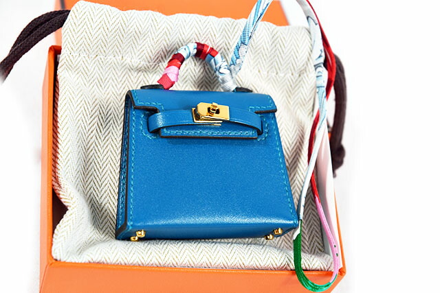 楽天市場】エルメス HERMES ケリーツイリー チャーム 黒 ブラック G ...