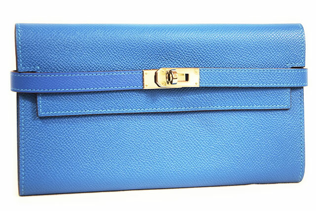 HERMES ケリー長財布 HERMES エルメス 三つ折 長財布 ケリーウォレット ロング ディプ