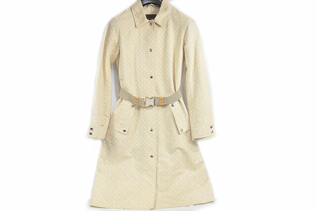 LOUIS VUITTON 裏地モノグラム ウール ピーコート サイズ38 LOUIS VUITTON - 美品 ルイヴィトン LOUIS VUITTON コート P