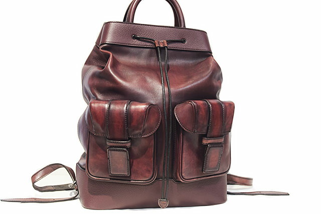 ベルルッティ バックパック リュックサック タイムオフ カリグラフィ ボルドー Berluti ベルルッティ バッグ BERLUTI リュック メンズ タイムオフ