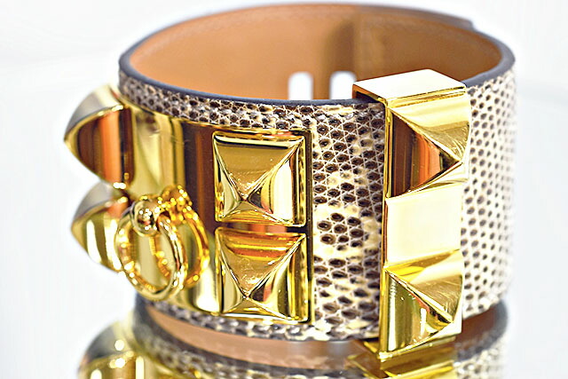 新しいコレクション エルメス HERMES コリエドシアン ブレス リザード