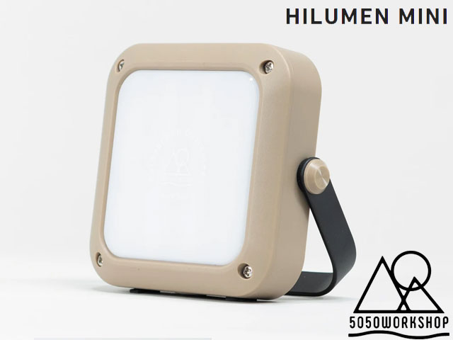 5050workshop Hilumen Mini ノリノリルーメンミニ Led Sandbeige 砂ベージュ 明かり おしゃれ 都合よい 白色 暖色 ウォータープルーフ 困難 防災 グッズ 持運び バッテリー 荷電 間接的な行動ともし火 Usb充電 ランペ 吊り下げ 屯 ソロ ツーリング アウトドア 車中泊