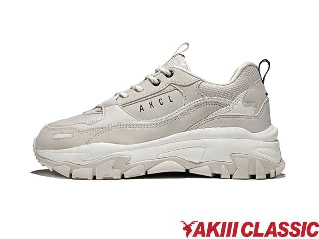 国内定まり品 アキクラシック アーバン トラッカー AKIII CLASSIC URBAN TRACKER スニーカー ダッドシューズ チャン足がかり レディース 厚底 LIGHT BEIGE ともし火ベージュ 韓国発 AKC-0003 LIB 吉木千沙都 ちぃぽぽ
