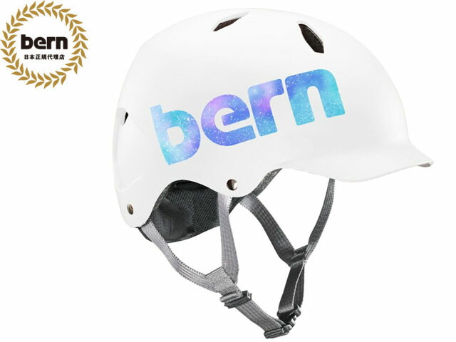 国内定まり品 バーン bern BANDITO バンディート SATIN WHITE GALAXY 繻子 白いこと 小宇宙 白 銀輪 滑るゲーム盤 スノーボード BMX ピスト 安全帽 キッズ BEBB03E