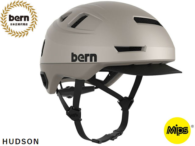 国内正規品 バーン bern HUDSON MIPS ハドソン MATTE SAND マットサンド ベージュ 自転車 スケートボード スノーボード BMX ピスト ヘルメット BEBM16Z 多方向衝撃保護システム｜SBC店 15,444円