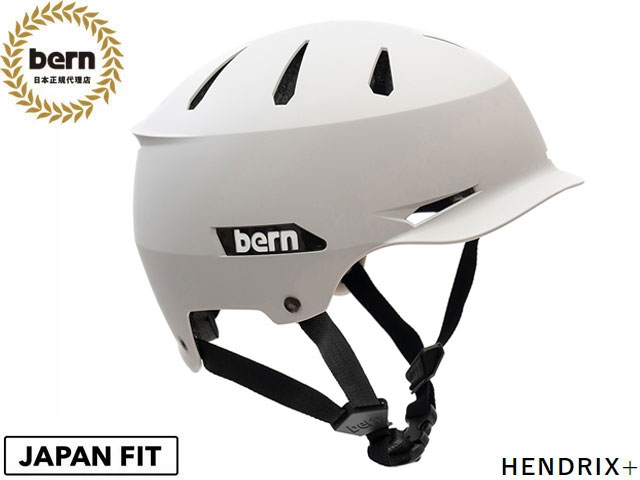 国内正規品 バーン bern HENDRIX+ ヘンドリックス ＋ Matte Grey マットグレー 灰 スケートボード スノーボード 雪山 BMX ピスト ヘルメット ジャパンフィット JAPAN FIT HARD HAT BESM34P
