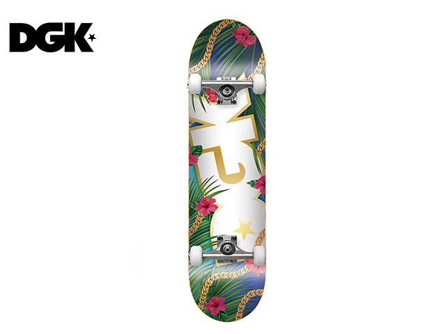 国内正規品 DGK SKATEBOARDS ディージーケー スケートボード DGK VACATION COMPLETES スケボー デッキ スケートボード コンプリート Skateboard 完成品 初心者 デッキ