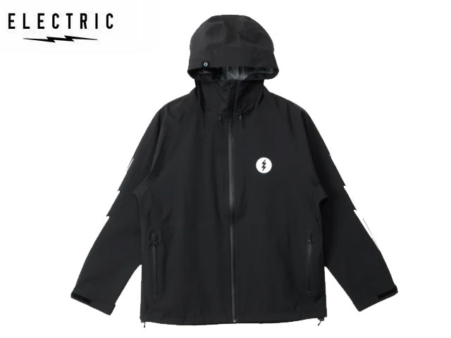 エレクトリック ELECTRIC 3L WIND BREAKER BLACK 黒いこと 黒 雨合羽 上衣 パーカー フーディー ゴルフ GOLF つり銭 魚釣り fishing メンズ レディース ユニ一発やる E26SJ02