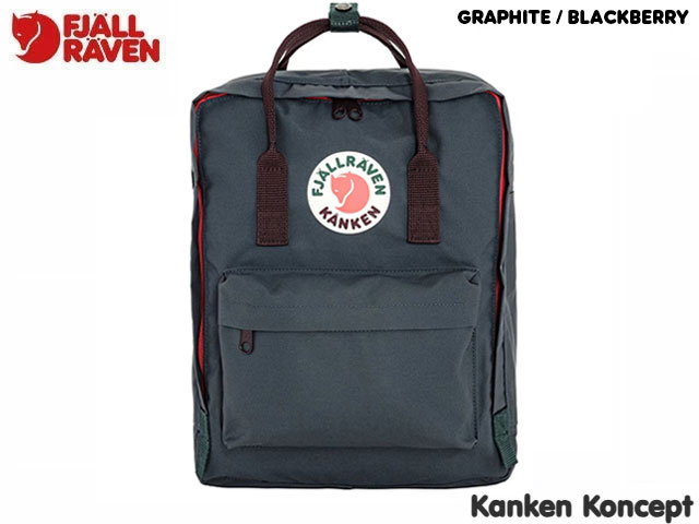 国内正規品 フェールラーベン FJALLRAVEN カンケン コンセプト Kanken Koncept 16L Graphite / Blackberry グラファイト/ブラックベリー ビニロン リミテッドエディション デイパック キャンプ リュック バックパック アウトドア ストリート メンズ レディース 通勤 通学