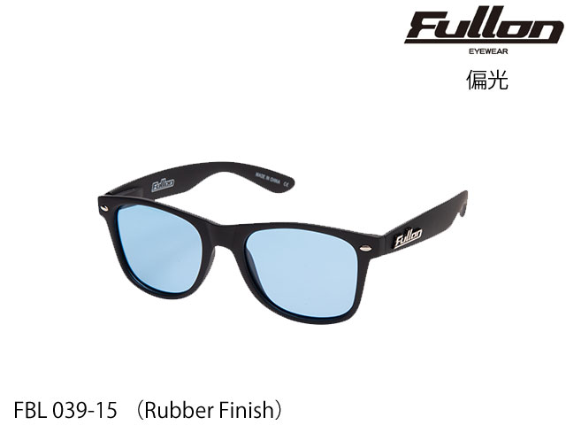 国内正規品 FULLON フローン サングラス BLUE LABEL ブルーレーベル FBL 039-15 Rubber Finish 偏光レンズ Matte Black Light Blue 釣り フィッシング fishing ゴルフ GOLF キャンプ スキー スノー
