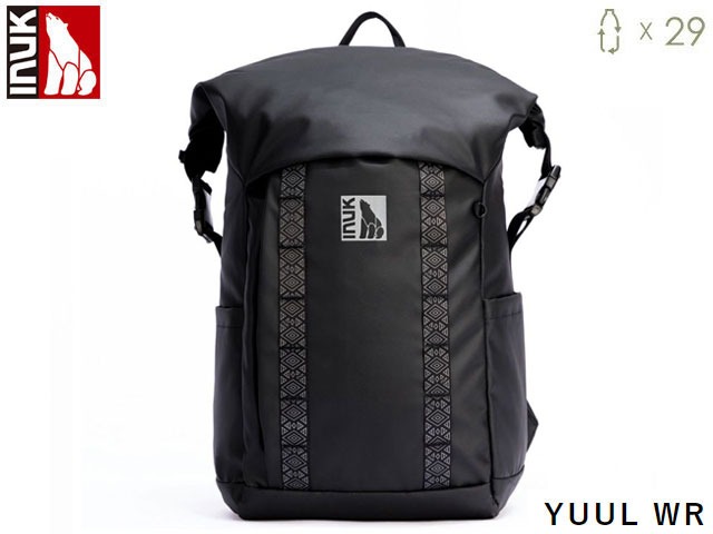 国内置き目品 INUK イヌーク YUUL WR 聖誕祭 お水校正刷り BLACK 黒いこと 黒 うしろ側容器に並べる 御徒面子 背嚢 18L WATERSHED COLLECTION アウトドア 運動競技ご覧なさる 室外でき事 御祭り 再利用 ペットボトル IKB21004