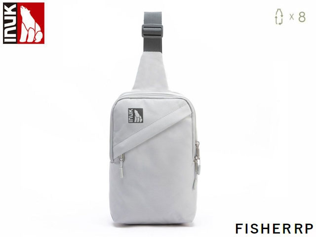 国内正規品 INUK イヌーク FISHER RP フィッシャー LP GREY グレー ボディパック バッグ PRIMARY COLLECTION アウトドア スポーツ観戦 野外イベント フェス リサイクル ペットボトル 撥水加工 IKB23504