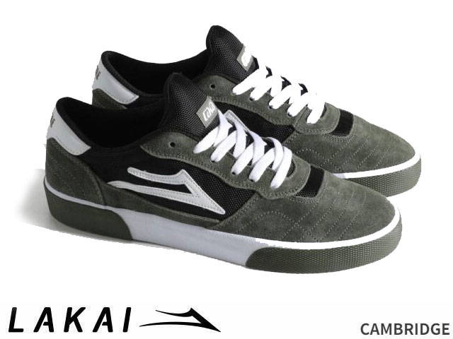 国内正規品 Lakai CAMBRIDGE COVERT GREEN BLACK WHITE SUEDE カバート グリーン ブラック ホワイト スエード ラカイ スケート SKATE スニーカー OSLK25FO11CA