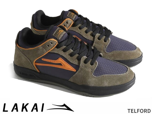 国内正規品 Lakai テルフォード ロー TELFORD LO IVY GRAYSTONE ORANGE アイビー グレイストーン オレンジ ラカイ スケート SKATE スニーカー XLKカップソール