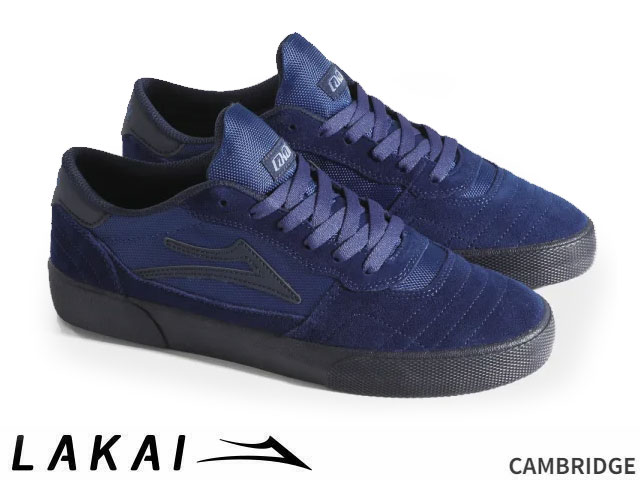 国内定め事品 Lakai CAMBRIDGE ESTATE BLUE SUEDE MONOCHROME ケンブリッジ大学 エステートブルー スエードクロス 白黒 ラカイ 滑る SKATE スニーカー  OSLK25FA6CA