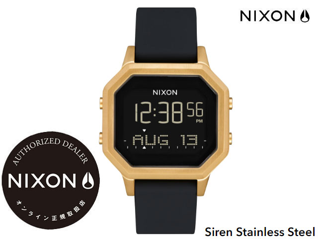 一番の 国内正規品 ニクソン NIXON Siren 38mm Gold Black サイレン