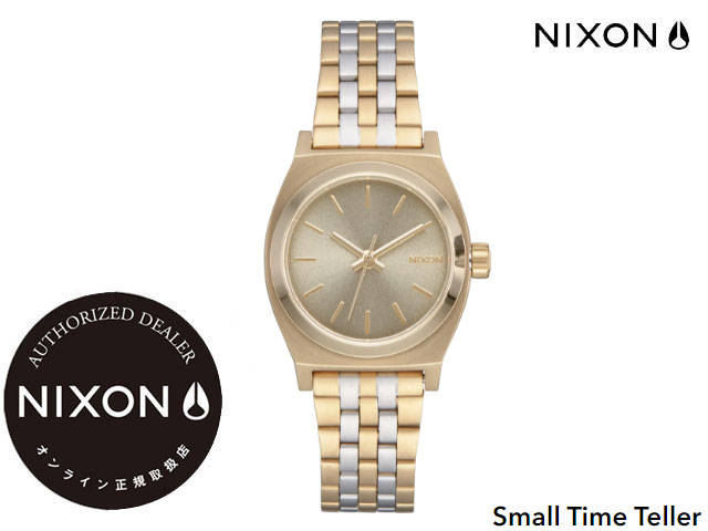 有名な 国内正規品 ニクソン NIXON Small Time Teller 26mm Lt Gold