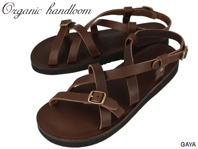 国内正規品 オーガニックハンドルーム OrganichandloomGAYA ガヤ BROWN OH001208 ダークブラウン 茶 クロッグ サンダル スリッポン オイルレザー 本革 天然 国内生産 メイドインジャパン 日本製 メンズ レディース OH001200 OH001011 OH001009 OH001208