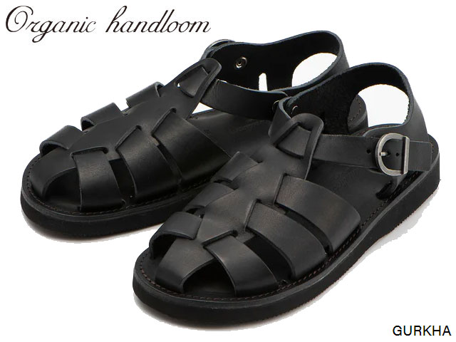 国内定め事品 オーガニックハンドルーム Organichandloom GURKHA グルカ BLACK OH002009 黒いこと 黒 クロッグ サンダル スリッポン 油絵の具なめし革 本革 生まれながら 国内生み出すこと メイドインジャパン 日本製 メンズ レディース OH002011 OH002200 OH002208