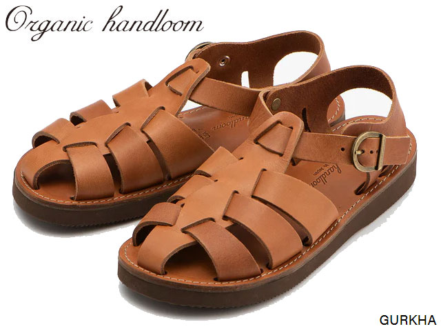 国内正規品 オーガニックハンドルーム Organichandloom GURKHA グルカ BROWN OH002200 ブラウン 茶 クロッグ サンダル スリッポン オイルレザー 本革 天然 国内生産 メイドインジャパン 日本製 メンズ レディース OH002009 OH002011 OH002208