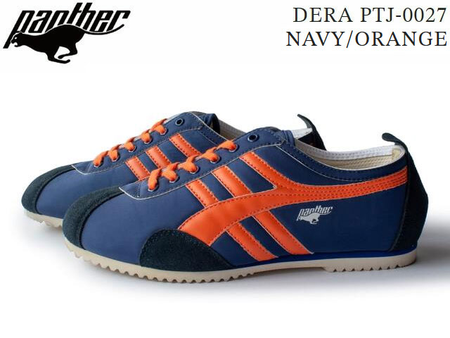 国内正規品 PANTHER DERA PTJ0027 NAVY/ORANGE Made in Japan パンサー デラ ネイビー/オレンジ メイド イン ジャパン スニーカー メンズ レディース ユニセックス 日本製 国産 シューズ ランニング カジュアル 靴|SBC店