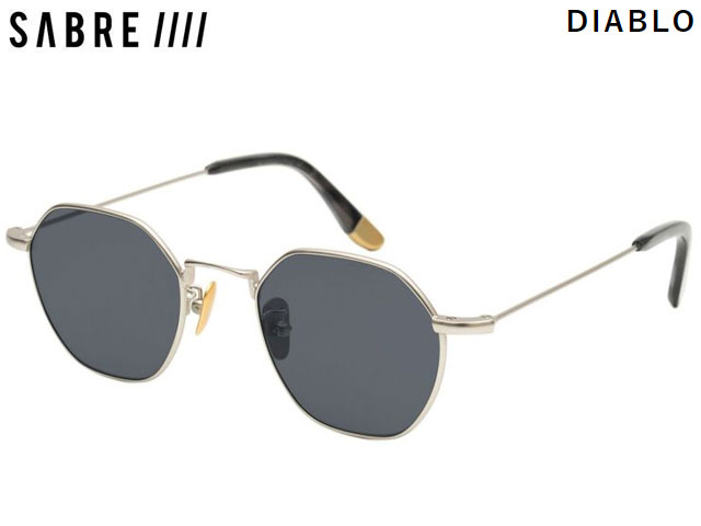 国内正規品 セイバー SABRE DIABLO MATTE SILVER/L GREY ディアブロ マットシルバー/ライトグレー レンズ サングラス メガネ SS24109｜SBC店