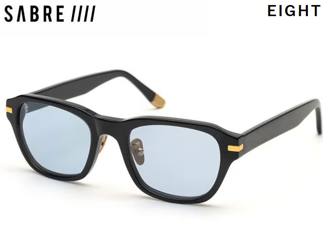 国内正規品 セイバー SABRE EIGHT CLEAR BLACK/LIGHT BLUE エイト クリア ブラック/ライトブルー レンズ サングラス メガネ ウェリントンフレームモデル SS26112