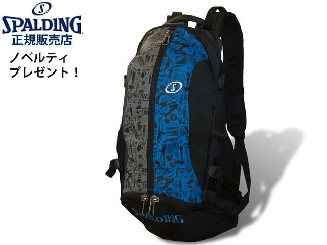 国内定まり品 スポルディング バスケ 背嚢 ケイジャー うしろ側容器に並べる 御徒面子 グラフィティブルー graffiti blue メンズ レディース 男女兼用 ミニバス 篭球 SPALDING BASKETBALL