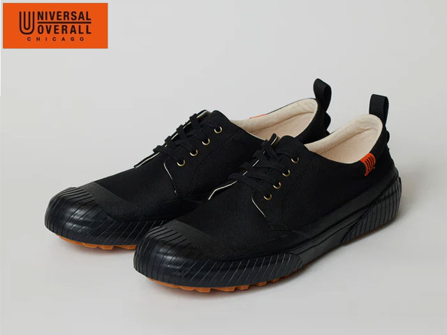 国内正規品 UNIVERSAL OVERALL ユニバーサル オーバーオール UO11 BLACK ブラック 黒 シューズ スニーカー メンズ レディース 撥水 アウトドア フェス shoes footwear sneaker ワークシューズ|SBC店
