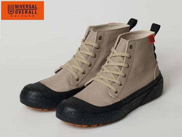 国内置き目品 UNIVERSAL OVERALL ユニバーサル 厚地の外套櫂 UO14 BEIGE ベージュ ブーツ シューズ スニーカー メンズ レディース 撥水 アウトドア お祭り shoes footwear sneaker 細工物シューズ