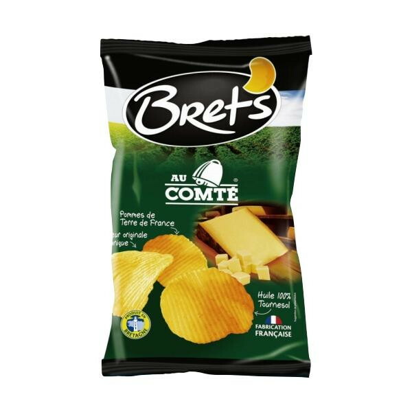 Brets(ブレッツ) ポテトチップス コンテチーズ 125g×10袋 【大人の贅沢】 フランス産 熟成ハードチーズ使用 濃厚コク おつまみ おやつ ギフト お返し