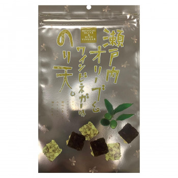 まるか食品 のり天 瀬戸内オリーブ＆ワインビネガー味 54g(12×4) 日本製 【瀬戸内産オリーブ使用】 おつまみ おやつ お茶請け お返し 内祝い