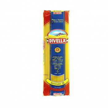 DIVELLA ディヴェッラ パスタ ♯10 ヴェルミチェッリーニ 500g&times;24個 【業務用】 細麺 スパゲッティ イタリア産 5分茹で オイル系ソース向け 606-102｜ＳＢＮ２１