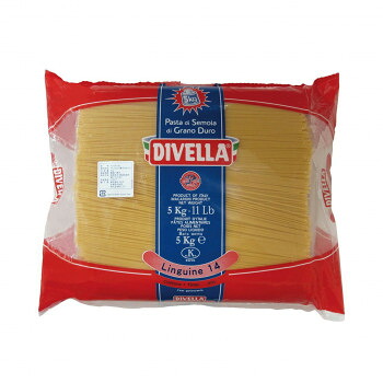 DIVELLA ディヴェッラ リングイネ パスタ ♯14 5kg&times;3個 イタリア産 楕円断面 漁師風ペスカトーレ 業務用 大容量 606-170｜ＳＢＮ２１