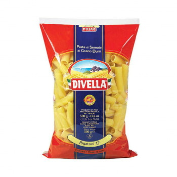 DIVELLA ディヴェッラ パスタ ♯17 リガトーニ 500g&times;24個【もちもち食感 濃厚ソースに最適】 ボロネーゼ カルボナーラ 業務用 イタリア産｜ＳＢＮ２１
